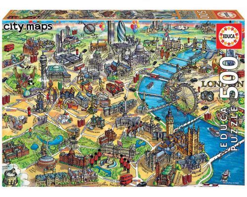 PUZZLE MAPA DE LONDRES 500P