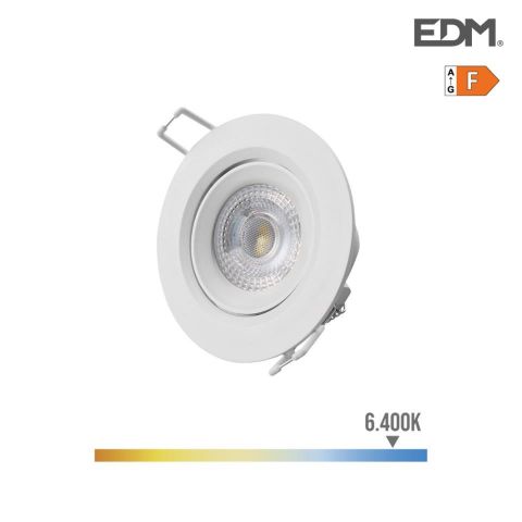 DOWNLIGHT LED EMPOTRABLE REDONDO 5W 6400K LUZ FRIA