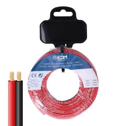 CABLE PARALELO 2*1 ROJO/NEG  5M