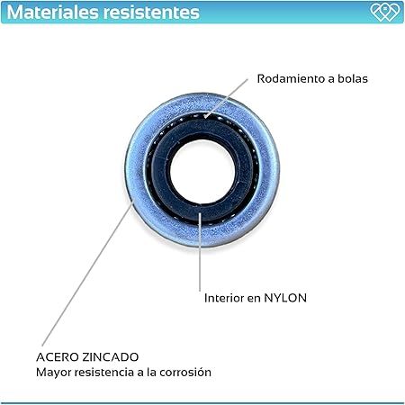 RODAMIENTO A BOLAS NYLON 12 MM