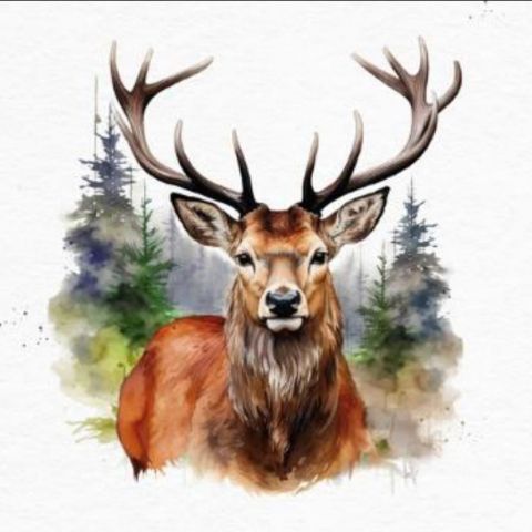SERVILLETA CABEZA VENADO 1UD