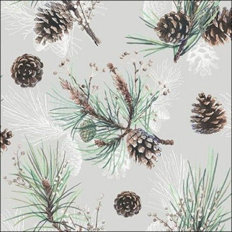 SERVILLETA PINE CONE 1UD