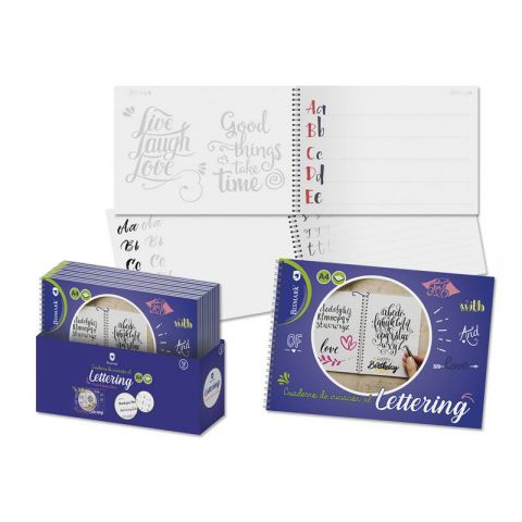 CUADERNO LETTERING A4