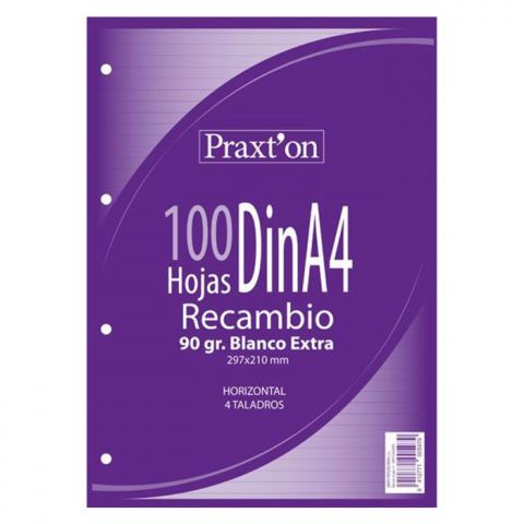 RECAMBIO A4 100H 90G HORIZANTAL