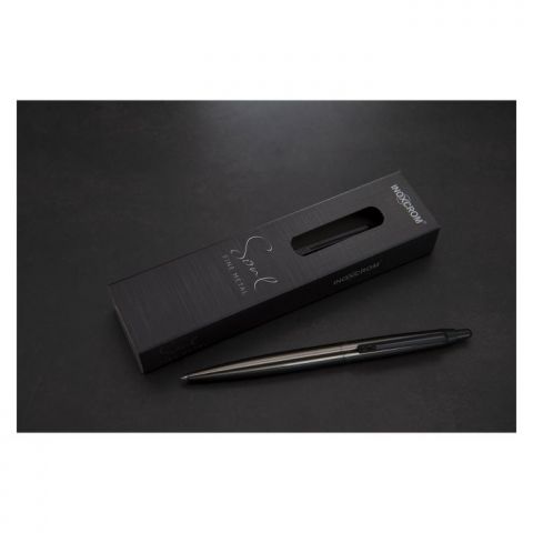 BOLIGRAFO INOXCROM SOUL FINE METAL GUNMETAL NEGRO 