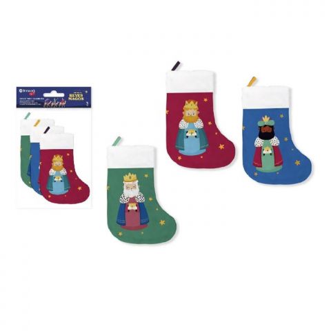 CALCETINES REYES MAGOS COLGANTES